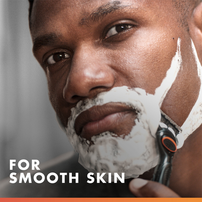 Gillette Fusion Sensitive Skin Shaving Gel for Men, Shave Gel with Almond Oil