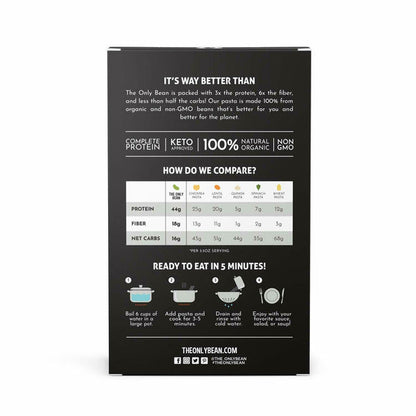 The Only Bean Black Bean Spaghetti (Organic &amp; Gluten Free) Pasta Noodles