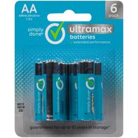 Simply Done Aa Ultra Alkaline 1.5V Ultramax Batter...
️  DestGlow