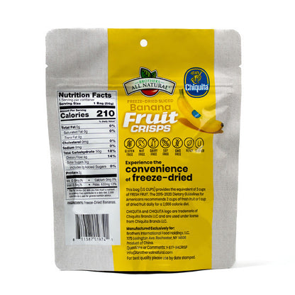 Brothers All Natural Chiquita Chiquita Freeze Dried Banana Fruit Crisps