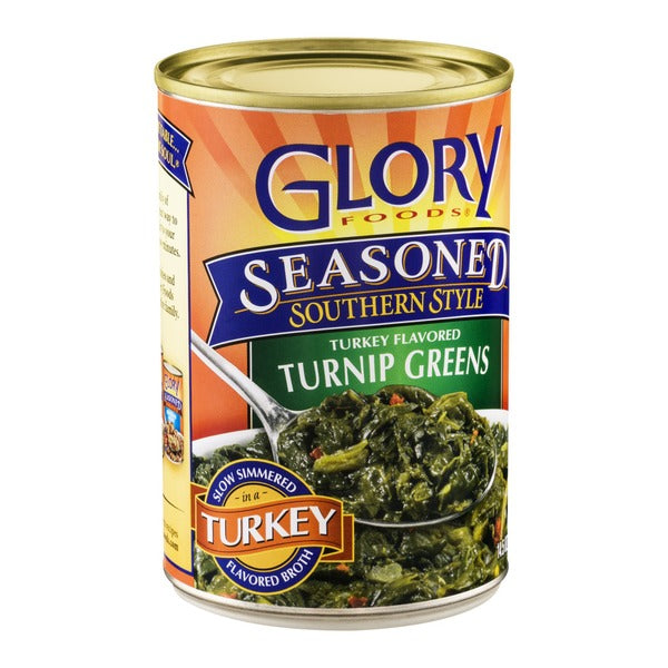 Glory Foods Seasoned Southern Style Turkey Flavored Turnip Greens  DestGlow