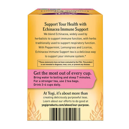 Yogi Tea Herbal Tea, Echinacea Immune Support, Caffeine Free