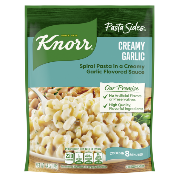 Knorr Pasta Sides Creamy Garlic  DestGlow