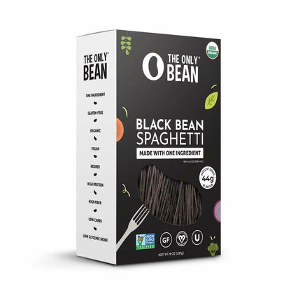 The Only Bean Black Bean Spaghetti (Organic &amp; Gluten Free) Pasta Noodles