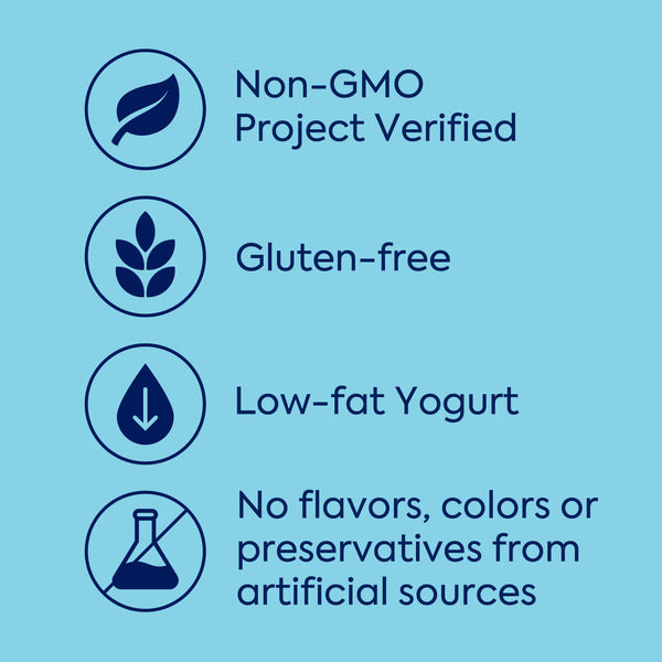 Dannon Fruit on the Bottom Strawberry Low Fat Yogurt, Gluten Free Snacks with Real Strawberry Pieces, Good Source of Calcium and Vitamin D, 5.3 OZ Yogurt Container  DestGlow