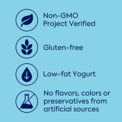 Dannon Fruit on the Bottom Strawberry Low Fat Yogurt, Gluten Free Snacks with Real Strawberry Pieces, Good Source of Calcium and Vitamin D, 5.3 OZ Yogurt Container  DestGlow