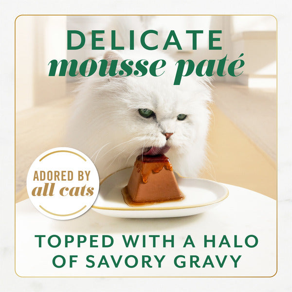 Fancy Feast Gems Pate Cat Food Mousse With Chicken and a Halo of Savory Gravy Cat Food