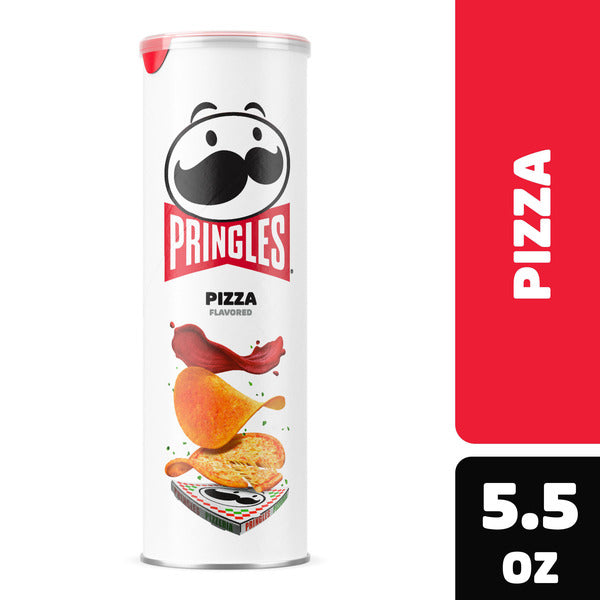 Pringles Pizza Potato Crisps Chips, Lunch Snacks, 5.5 oz  DestGlow