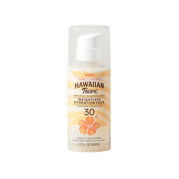 Hawaiian Tropic Weightless Hydration Face Sunscreen Lotion SPF 30  DestGlow