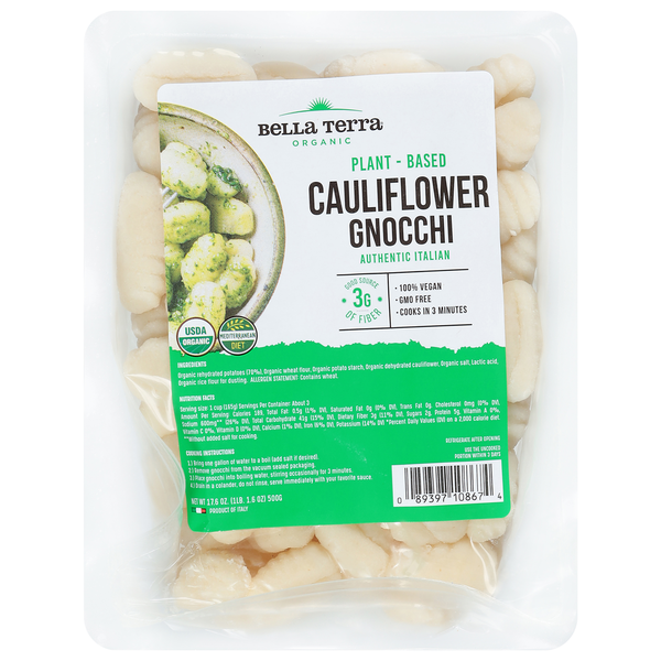 Racconto Bella Terra Cauliflower Gnocchi, Plant-Based  DestGlow
