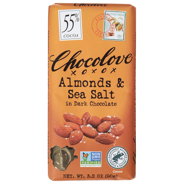 Chocolove Almonds &amp; Sea Salt, in Dark Chocolate
