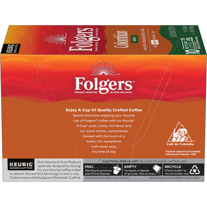 Folgers Colombian Decaf Coffee, Medium Roast, Keurig K-Cup Pods