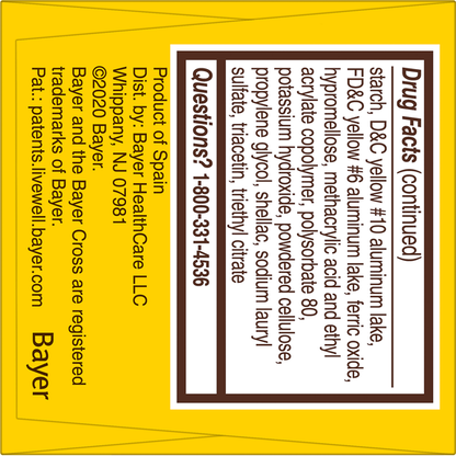 Bayer Pain Reliever, Low Dose, 81 mg, Tablets