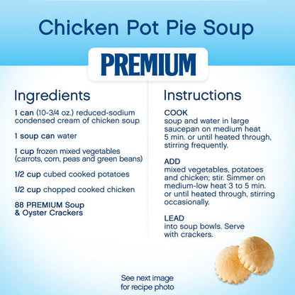 Premium Original Soup &amp; Oyster Crackers, Lunch Snacks 9 oz
