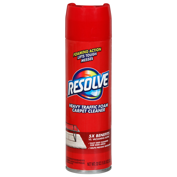 Resolve Carpet Cleaner, Heavy Traffic Foam  DestGlow