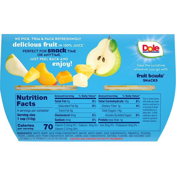 Dole Mixed Fruit, in 100% Fruit Juice  DestGlow