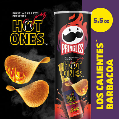Pringles Hot Ones Barbacoa Potato Crisps Chips, Spicy Snacks, 5.5 oz  DestGlow