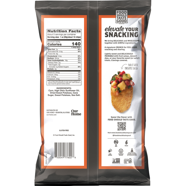 Food Should Taste Good Tortilla Chips, Sweet Potato
