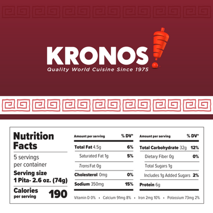 Kronos Multigrain Pita Bread