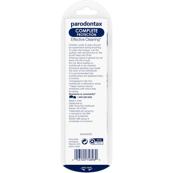 parodontax Toothbrushes, Complete Protection, Soft  DestGlow