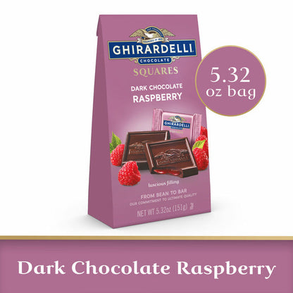 Ghirardelli Dark Chocolate Raspberry Squares