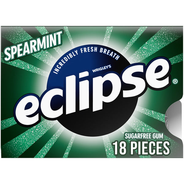 Eclipse Spearmint Sugar Free Chewing Gum Single Pack 18 Piece  DestGlow