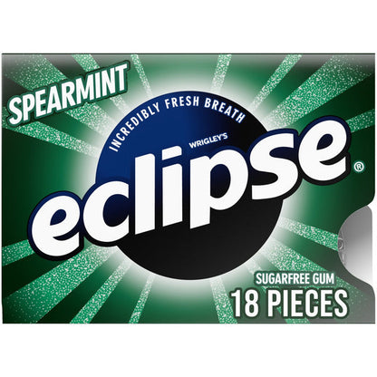 Eclipse Spearmint Sugar Free Chewing Gum Single Pack 18 Piece  DestGlow