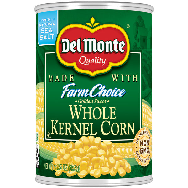 Del Monte FRESH CUT Whole Kernel Corn, Canned Vegetables  DestGlow