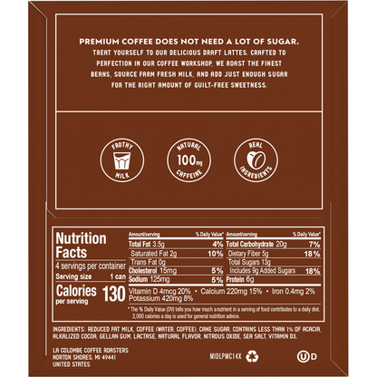 La Colombe Draft Latte Mocha Cold Brew with Milk