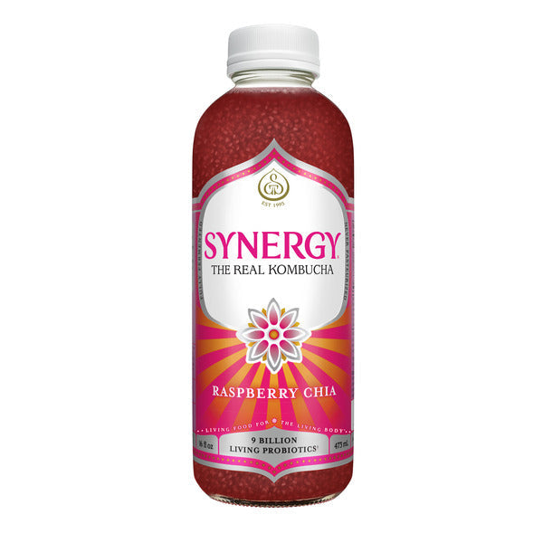 Synergy The Real Kombucha, Raspberry Chia  DestGlow
