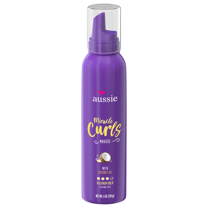 Aussie Mousse, with Coconut Oil, Maximum Hold