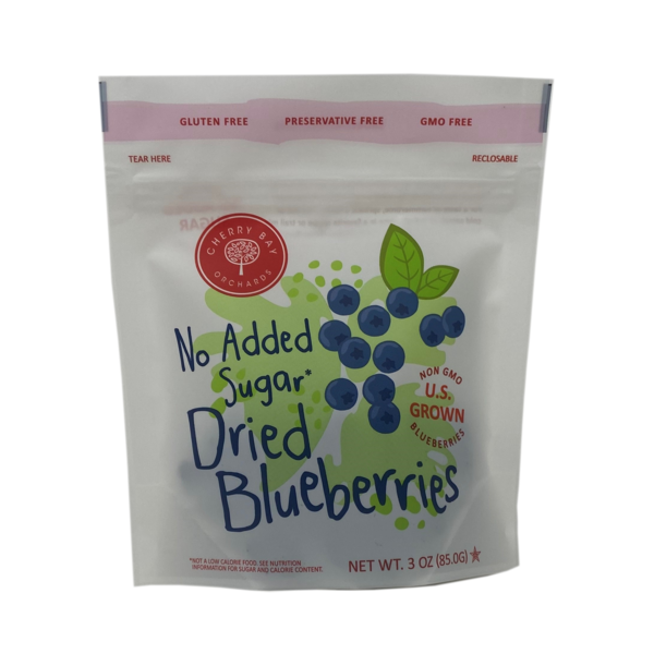 Cherry Bay Orchards No Sugar Added Dried Blueberries  DestGlow