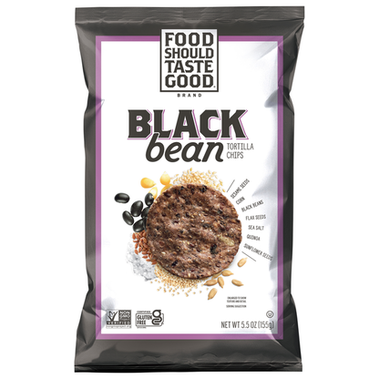 Food Should Taste Good Tortilla Chips, Black Bean
