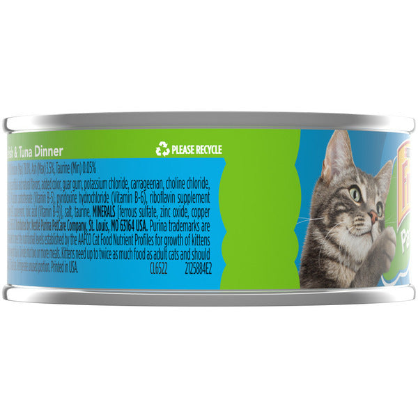 Purina Friskies Pate Wet Cat Food, Ocean Whitefish &amp; Tuna Dinner  DestGlow