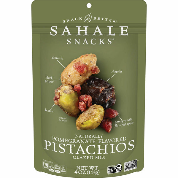 Sahale Snacks Glazed Mix, Pomegranate Flavored Pistachios  DestGlow
