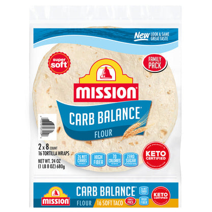 Mission Carb Balance Soft Taco Flour Tortillas