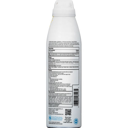 TopCare Sunscreen Continuous Spray, Mineral, Broad Spectrum SPF 30