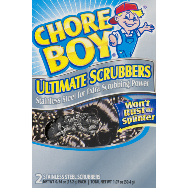 Chore Boy Ultimate Scrubbers Stainless Steel  DestGlow