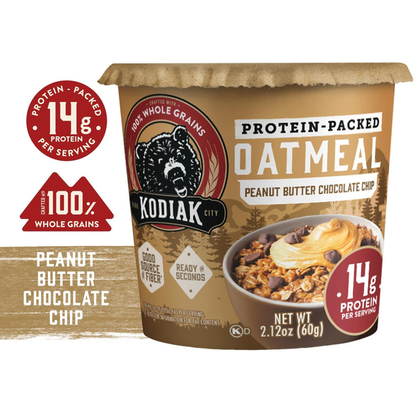 Kodiak Peanut Butter Chocolate Chip Oatmeal in a Cup