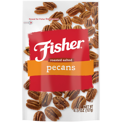 Fisher Roasted Salted Mammoth Pecans