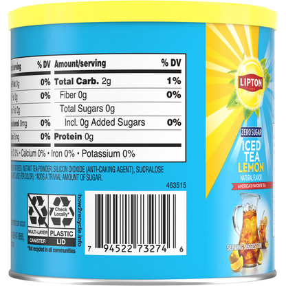 Lipton Zero Sugar Lemon Iced Tea  DestGlow