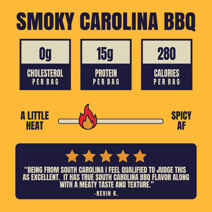 Louisville Vegan Jerky Smoky Carolina BBQ, Plant-Based Jerky