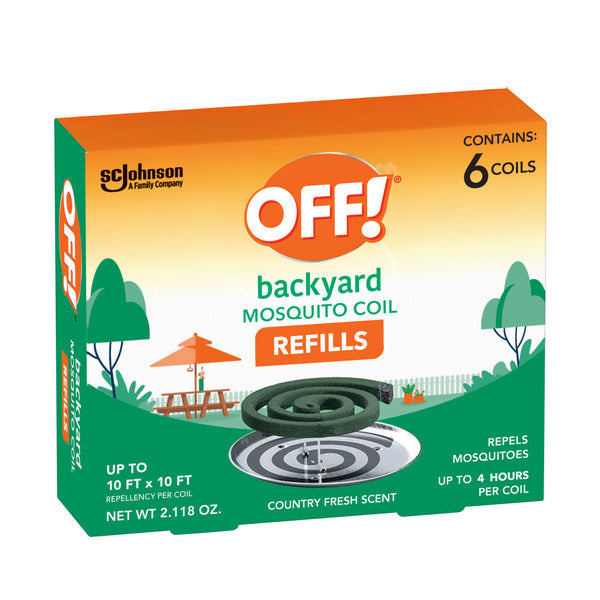 Off!® Backyard Mosquito Coil Refills, Bug Repellent Devices  DestGlow