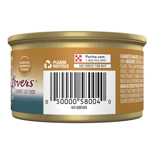 Purina Fancy Feast Gravy Lovers Turkey Feast Grilled Gourmet Cat Food in Wet Cat Food Gravy  DestGlow