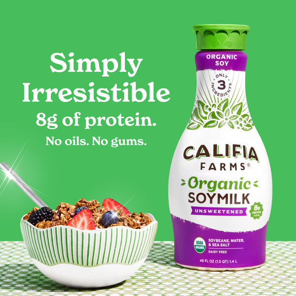 Califia Farms Organic Soy Milk  DestGlow