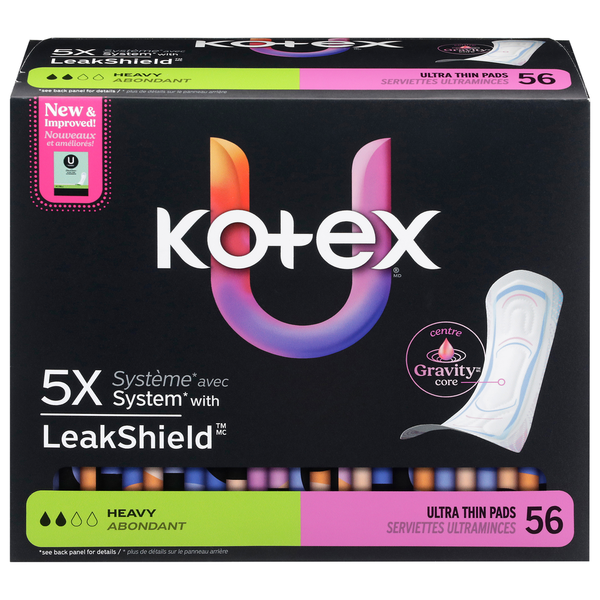 U by Kotex Ultra Thin Heavy Pads  DestGlow