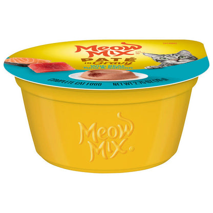 Meow Mix Paté in Gravy With Real Tuna &amp; Salmon, Wet Cat Food