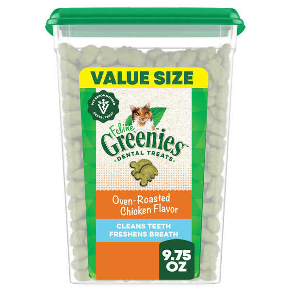 GREENIES Dental Cat Treats, Oven-Roasted Chicken Flavor  DestGlow