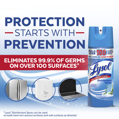 Lysol Disinfectant, Sanitizing, Antibacterial Spray Spring Waterfall