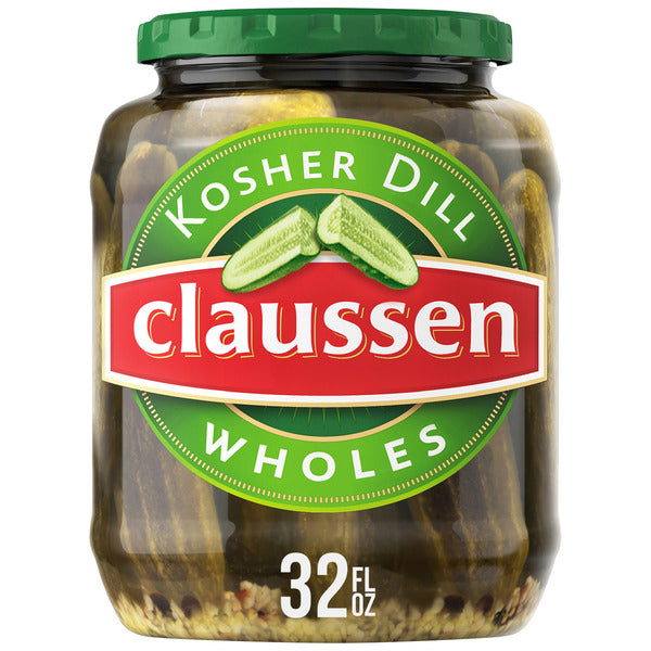 Claussen Kosher Dill Pickle Wholes  DestGlow